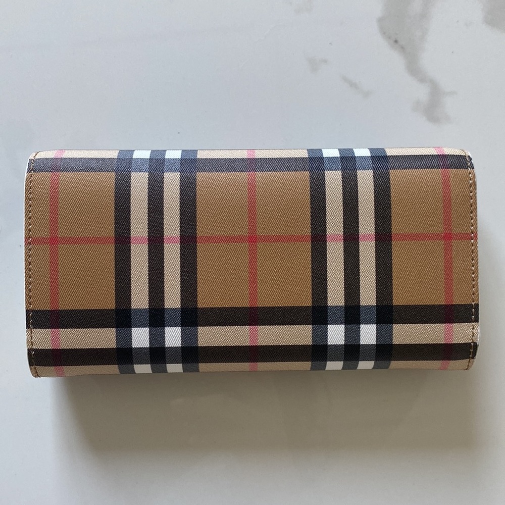 Burberry vintage check leather Wallet - original - Picture 2 of 9